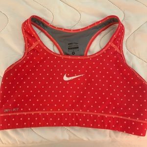 Nike poka dot sports Bra size M